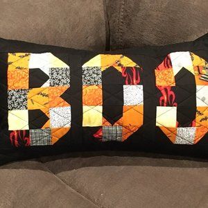 October Halloween Boo Pillow